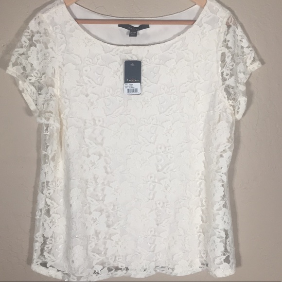 Fever Tops - Fever top lace cream XL